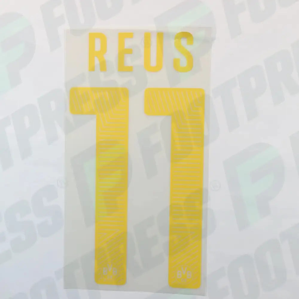 Flocage Officiel - Borussia Dortmund,Reus,2014/2015,Away,Jaune,