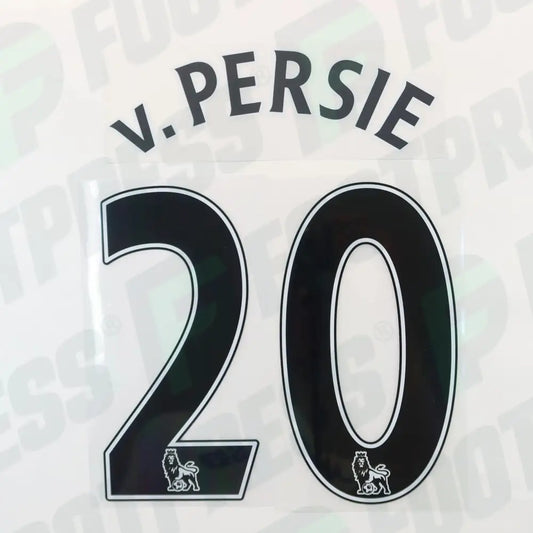 Flocage Officiel - Manchester United,Van Persie 2013/2014,Away,Noir,