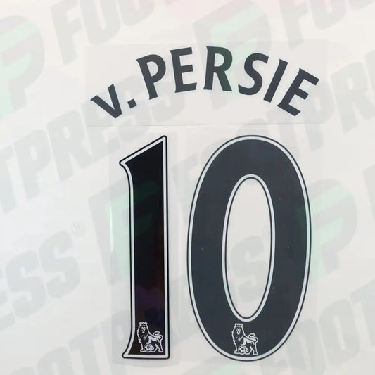 Flocage Officiel - Arsenal,Van Persie 10,2011/2012,Away,Noir,