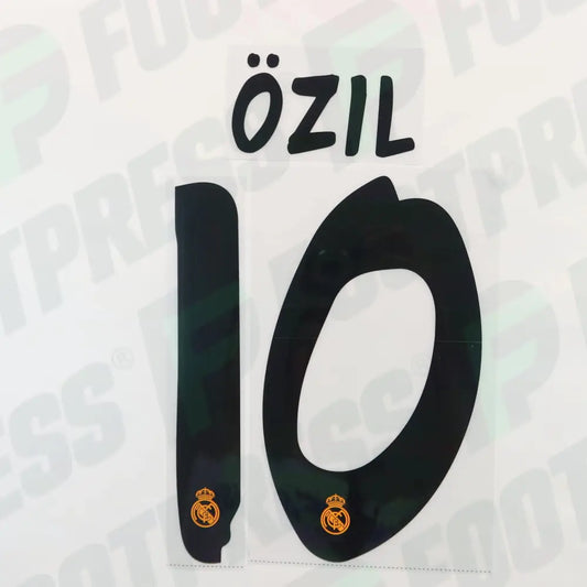 Flocage Officiel - Réal Madrid,Ozil,2013/2014,Home/Third,Noir,