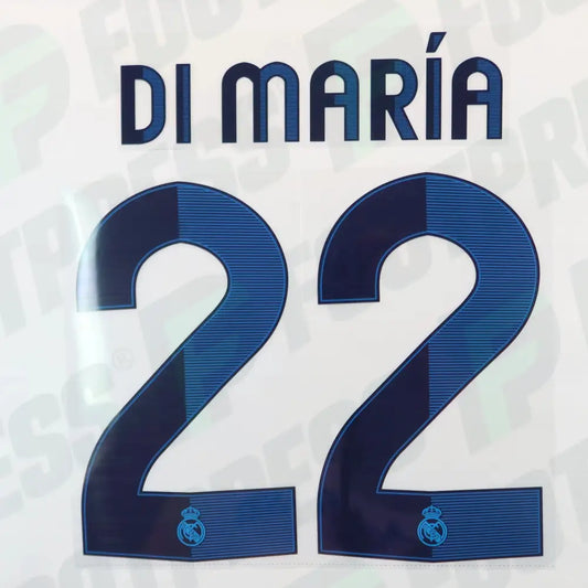 Flocage Officiel - Réal Madrid,Di Maria,2012/2013,Home,Bleu,