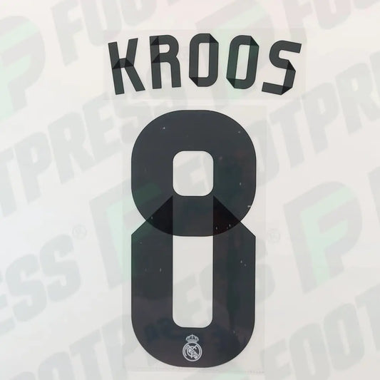 Flocage Officiel - Réal Madrid,Kroos,2014/2015,Home,Noir,