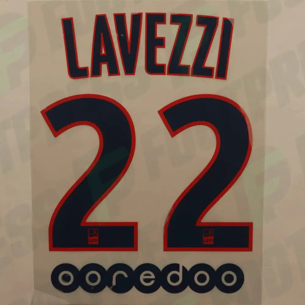 Flocado Oficial - Paris Saint-Germain, Lavezzi, 2015/2016, Segunda, Azul Marino (PSG)