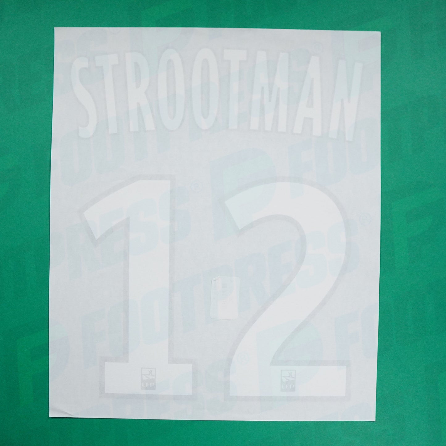 Official Nameset - Olympique de Marseille, Strootman, 2018/2019, Third, White/Dark Blue (OM)