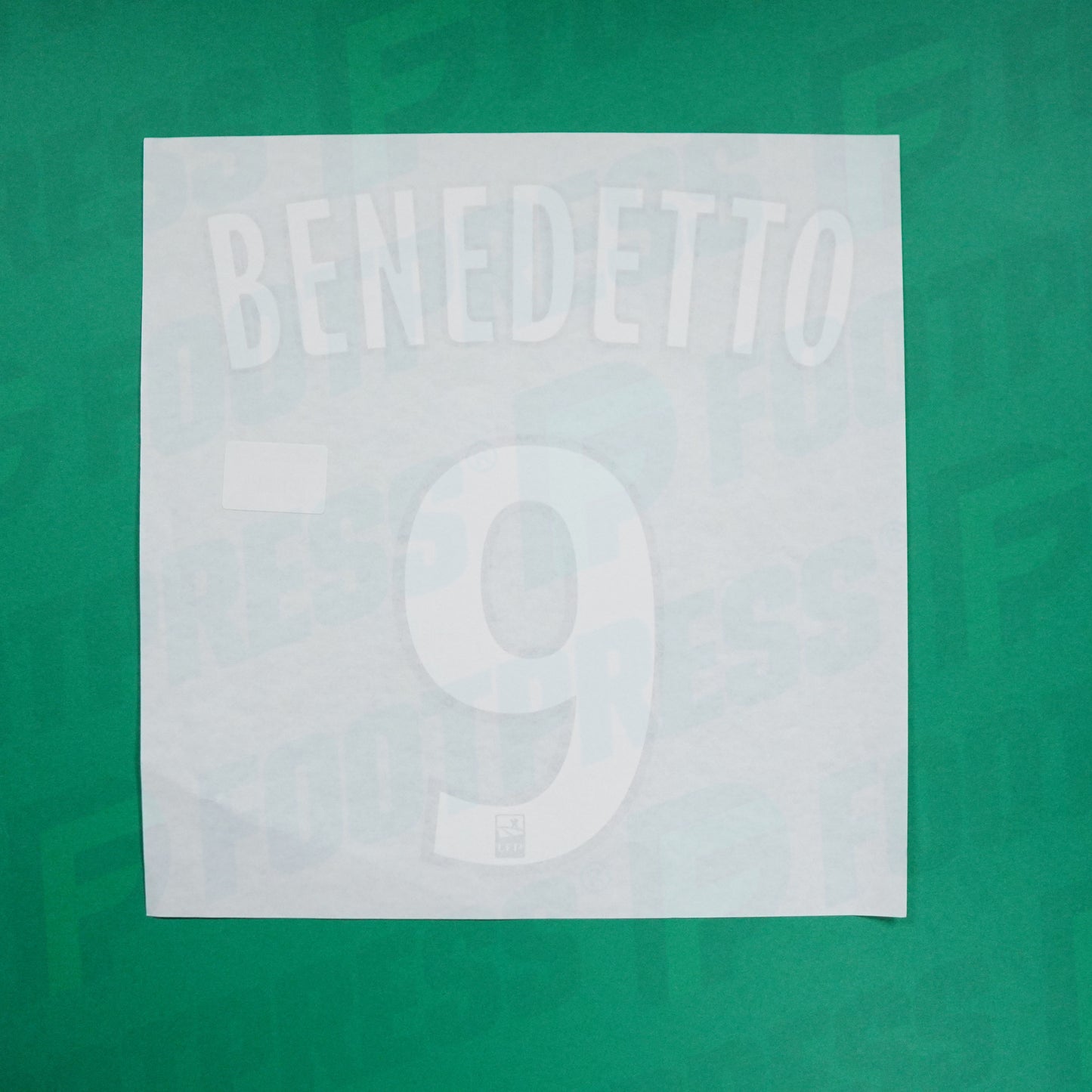 Official Nameset - Olympique de Marseille CHILD, Benedetto, 2019/2020, Away JUNIOR, White/Black (OM)