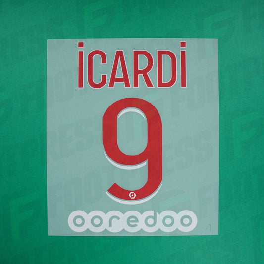 Flocado Oficial - Paris Saint-Germain KIDS, Icardi, 2020/2021, Local JUNIOR, Rojo/Blanco (PSG)