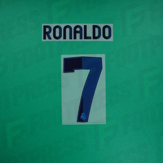 Official Nameset - Real Madrid CHILD, Ronaldo, 2012/2013, Home JUNIOR, Blue