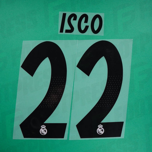 Flocado Oficial - Real Madrid, Isco, 2018/2019, Local, Negro