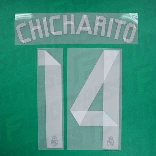 Flocage Officiel - Réal Madrid,Chicharito,2014/2015,Away,Blanc,