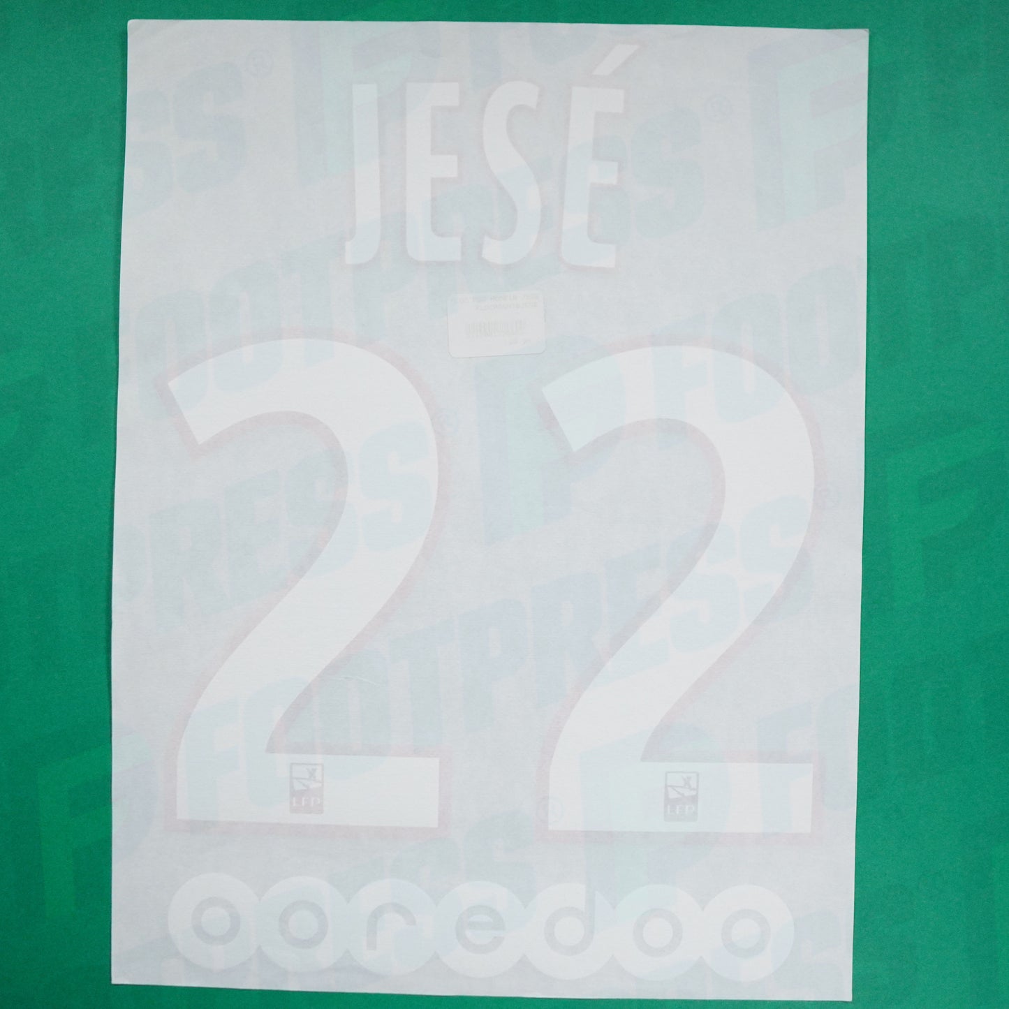 Official Nameset - Paris Saint-Germain, Jesé, 2016/2017, Home, White (PSG)