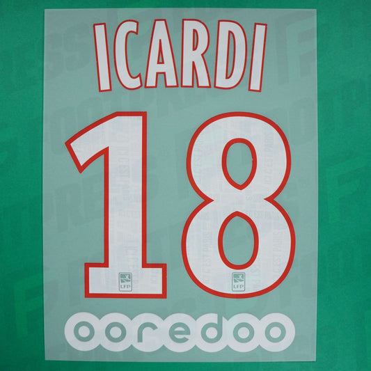 Flocado Oficial - Paris Saint-Germain, Icardi, 2019/2020, Local, Rojo (PSG)