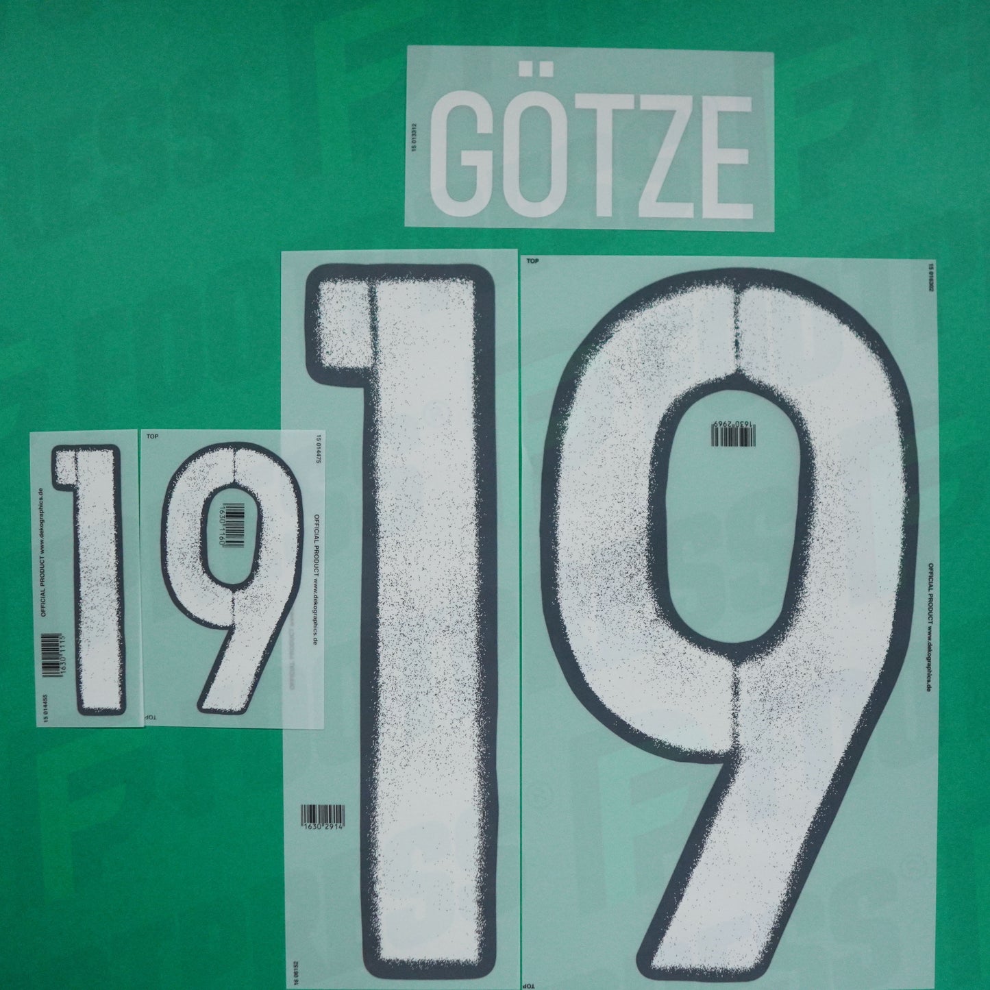 Official Nameset - Germany, Gotze, Euro 2016, Away, White,