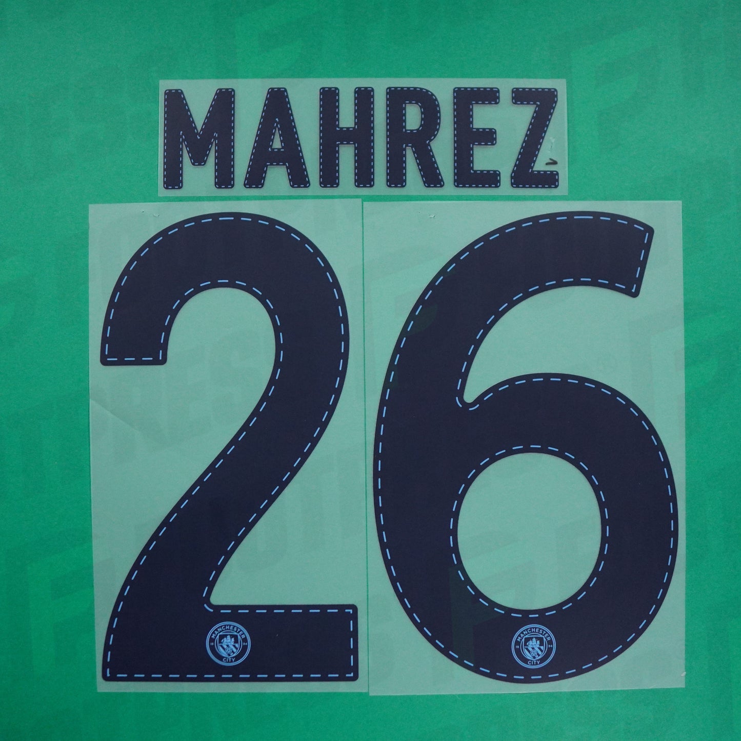 Flocage Officiel - Manchester City, Mahrez, 2022/2023, Home, Bleu