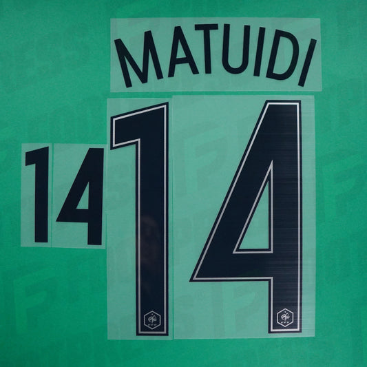 Flocage Officiel - France, Matuidi, 2016, Away, Bleu