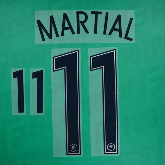 Flocage Officiel - France, Martial, 2016, Away, Bleu