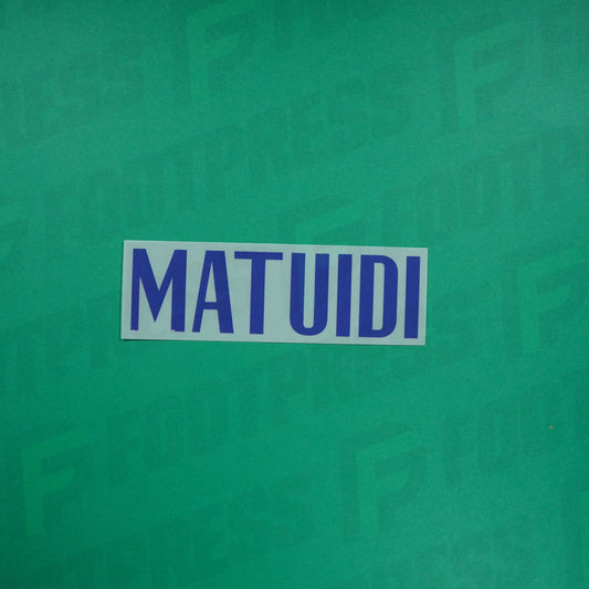 Flocage Officiel - France, Matuidi, 2020, Away, Bleu