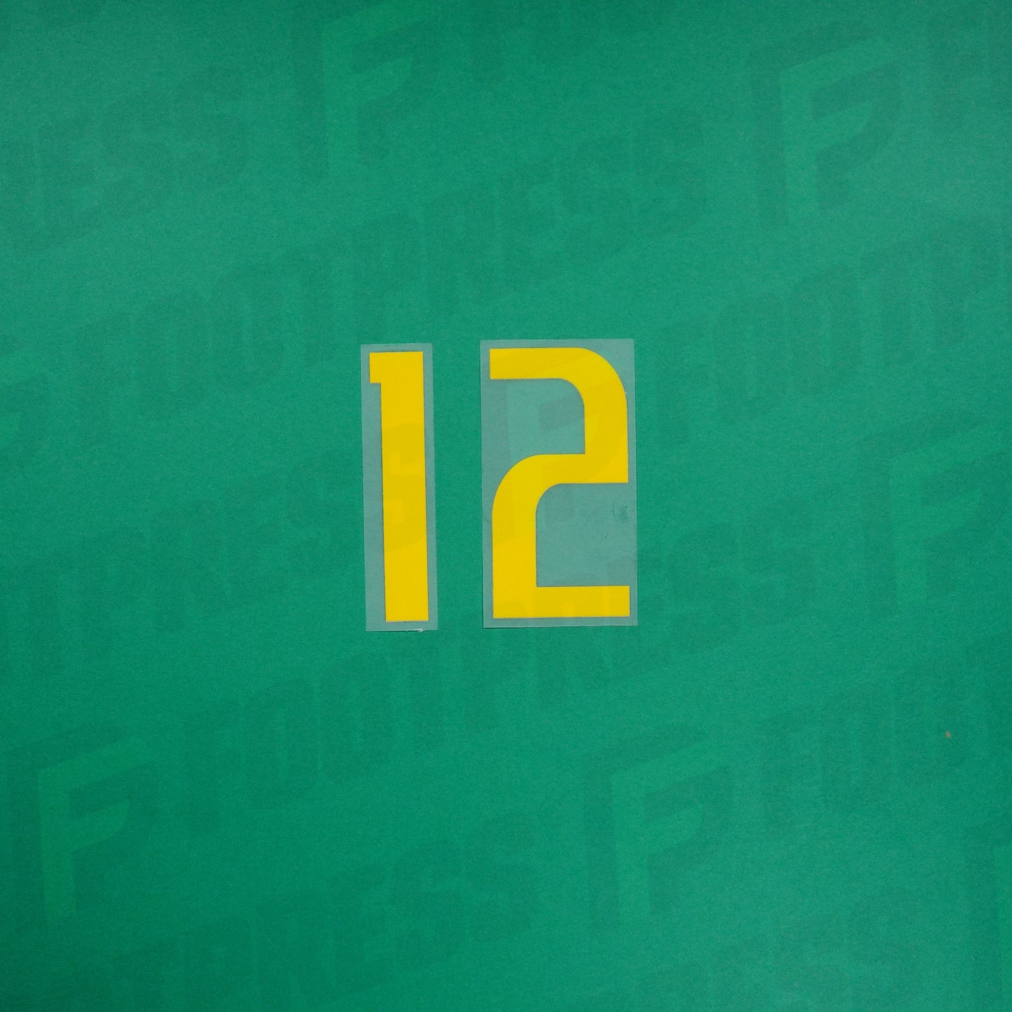 Official Flocking - Brazil, Small Number 12, 2018, Away, Yellow