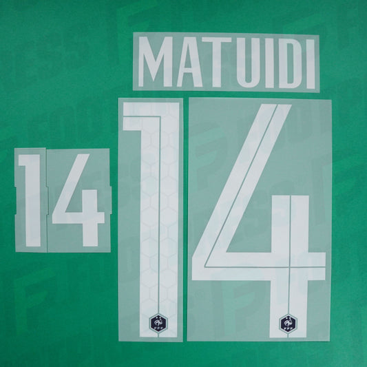 Official Nameset - France, Matuidi, 2020, Home, White