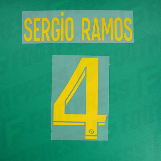 Flocado Oficial - Paris Saint-Germain, Sergio Ramos, 2022/2023, Cuarto, Amarillo (PSG)