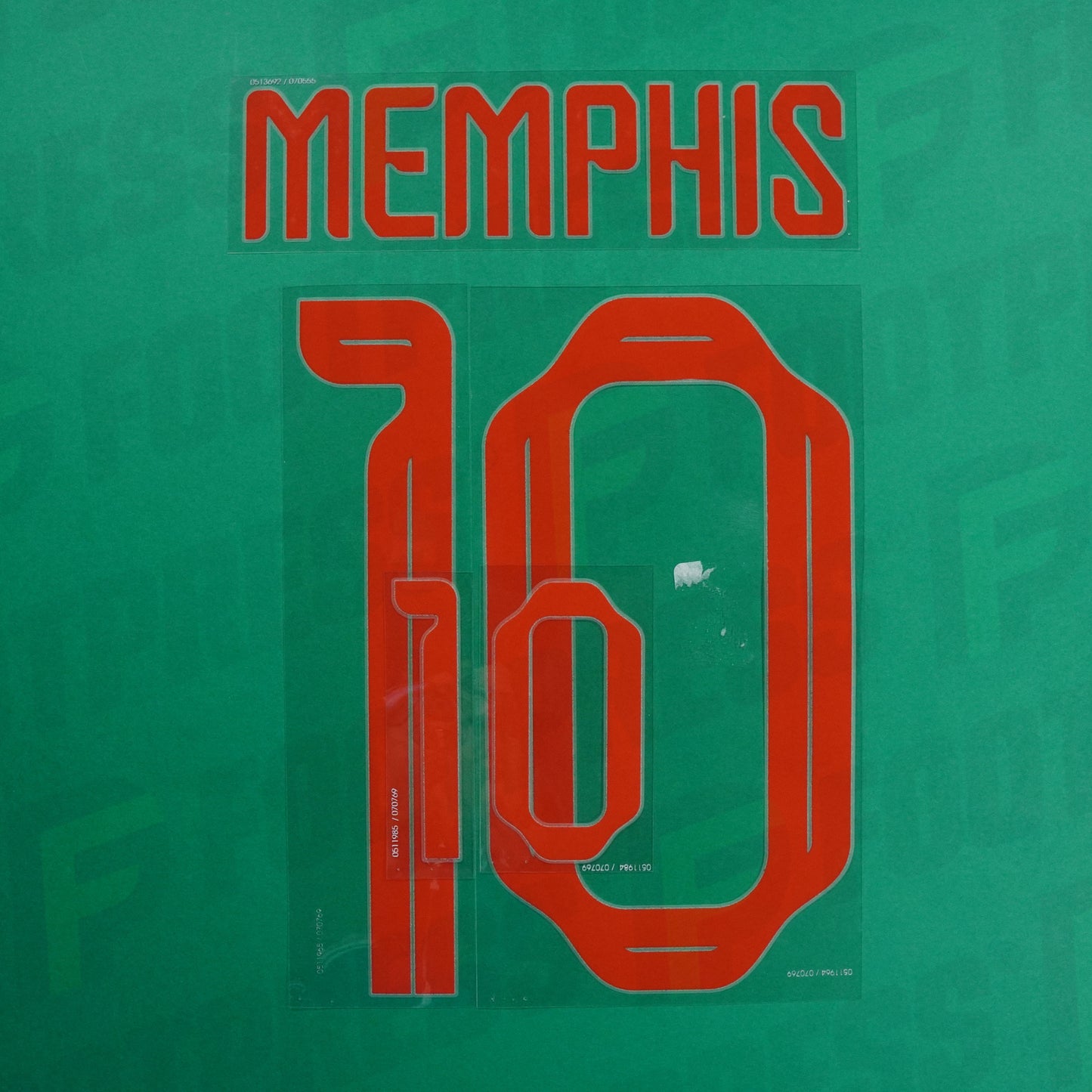 Flocage Officiel - Pays-Bas, Memphis, 2022, Away, Rouge