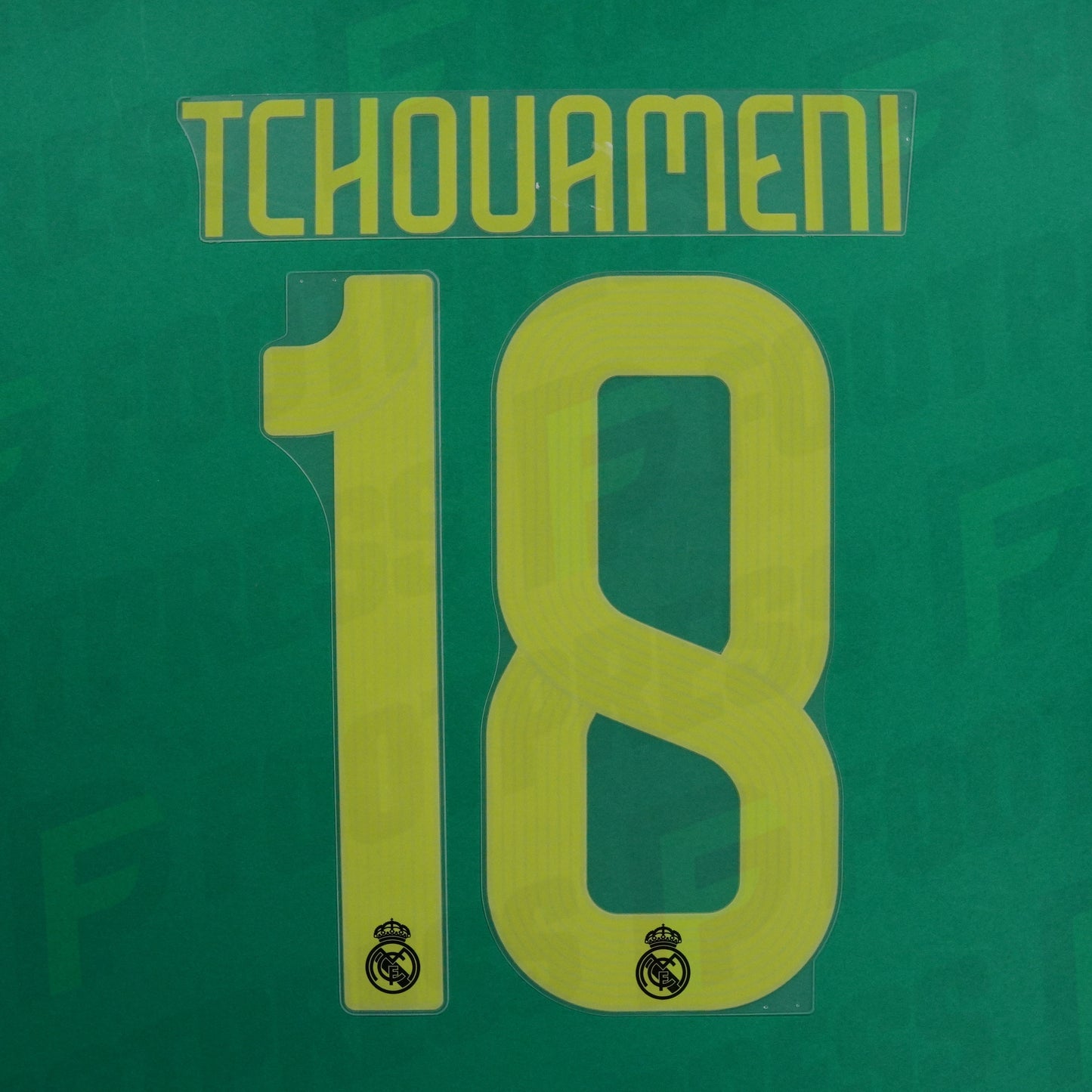 Flocage Officiel - Réal Madrid, Tchouameni, 2022/2023, Away, Jaune