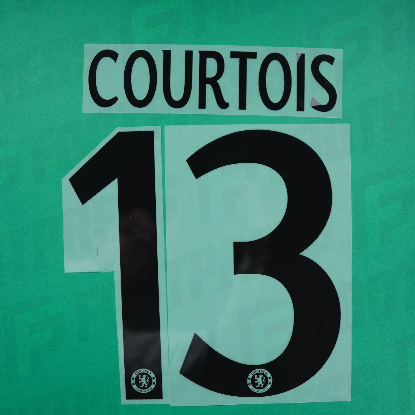 Flocage Officiel - Courtois, Chelsea, 2014/2015, LDC, Noir