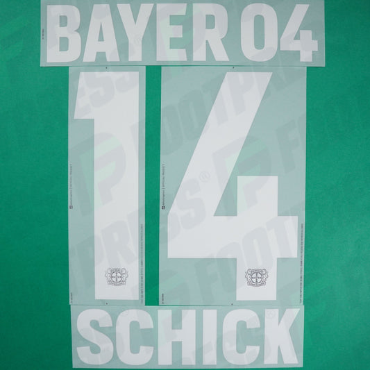 Flocage Officiel - Bayer Leverkusen, Schick, 2021/2022, Home, Blanc