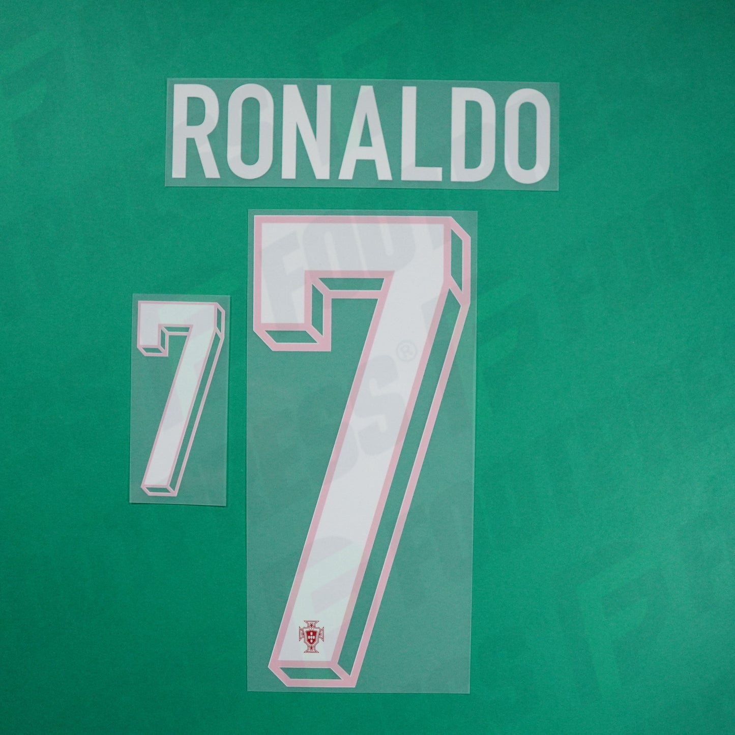 Flocage Officiel - Portugal, Ronaldo, 2024, Home, Blanc