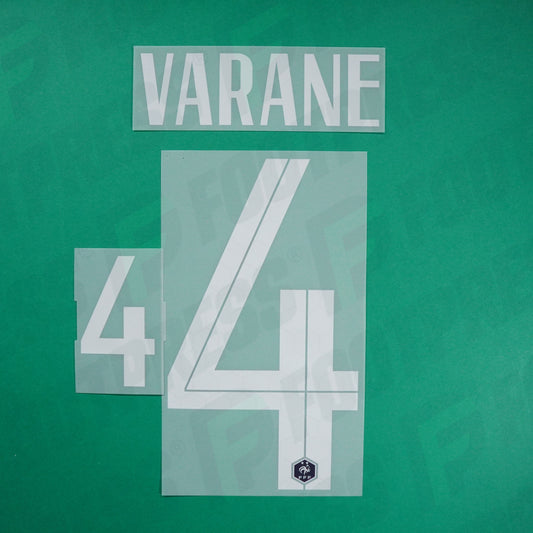 Flocage Officiel - France, Varane, 2020, Home, Blanc