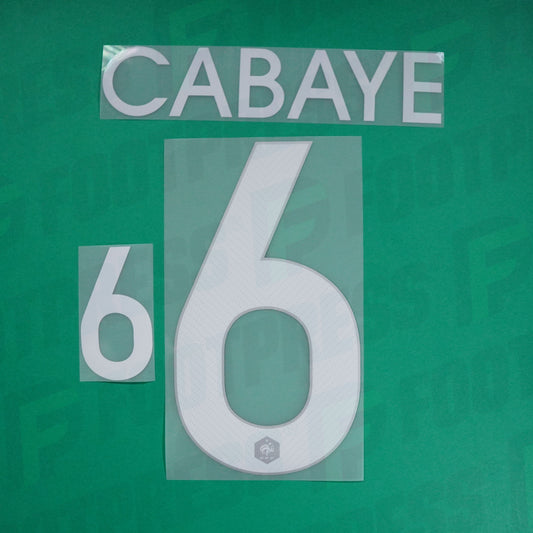 Flocage Officiel - France, Cabaye, 2014, Home, Blanc