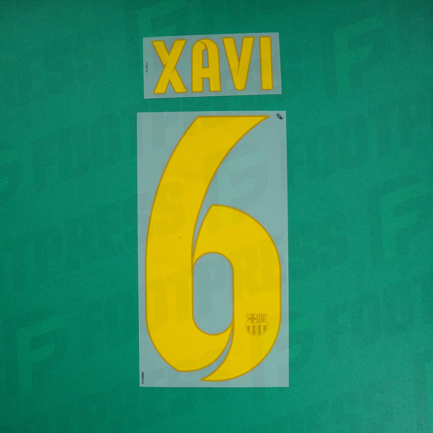 Flocage Officiel - FC Barcelone, Xavi, 2013/2014, Home, Jaune