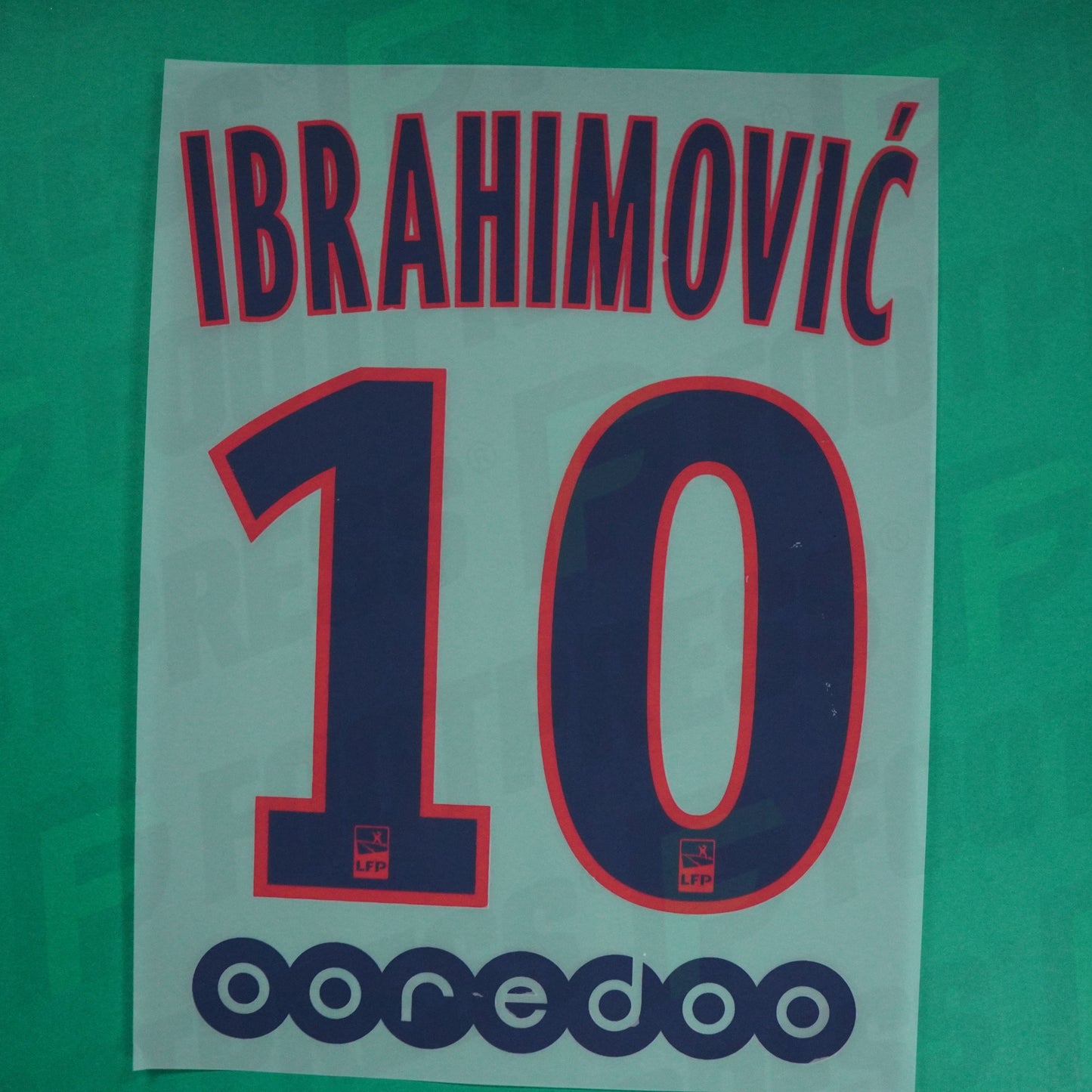 Flocage Officiel - Paris Saint-Germain, Ibrahimovic, 2015/2016, Away, Bleu/Rouge