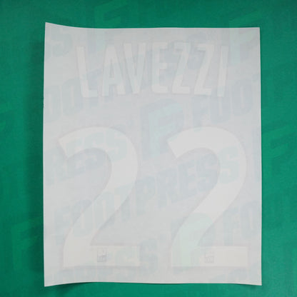 Flocage Officiel - Paris Saint-Germain, Lavezzi 22, 2012/2013, Home, Blanc/Rouge