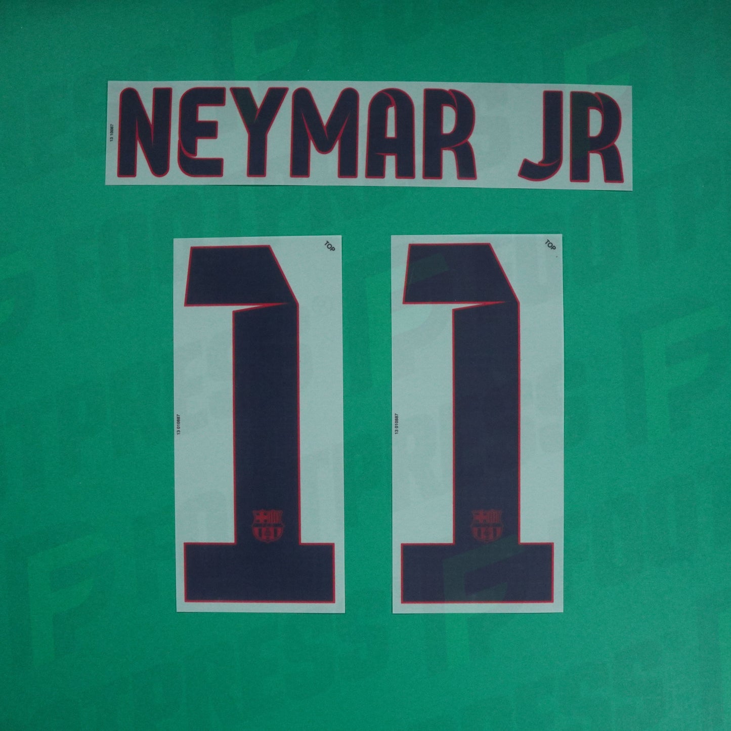 Flocage Officiel - FC Barcelone ENFANT, Neymar JR, 2013/2014, Away JUNIOR, Bleu/Rouge