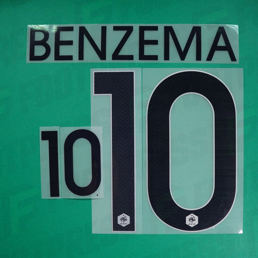 Flocage Officiel - France, Benzema, 2014, Away, Bleu