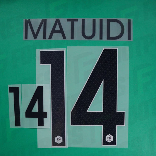 Flocage Officiel - France, Matuidi, 2014, Away, Bleu