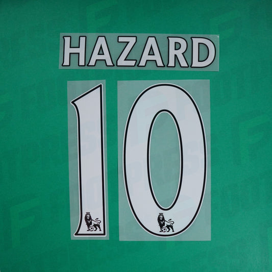 Flocage Officiel - Chelsea, Hazard, 2013/2019, Home, Blanc