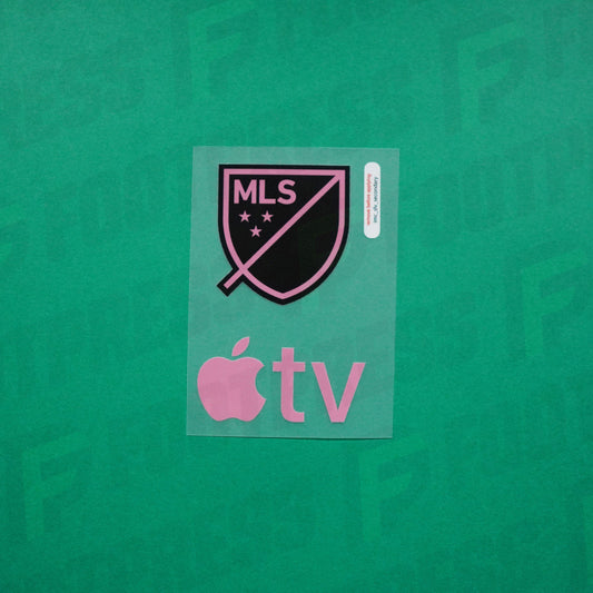 Flocage Officiel - Inter Miami FC, Badge MLS + Apple TV, 2024/2025, Away, Rose