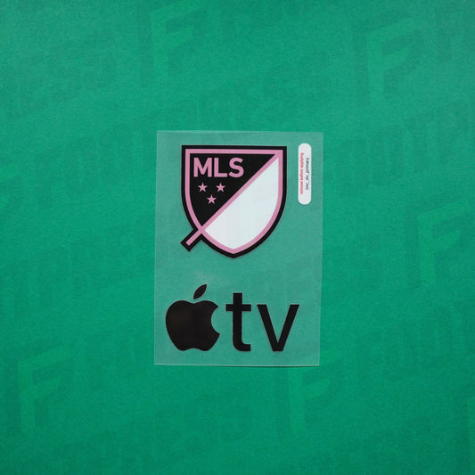 Flocage Officiel - Inter Miami FC, Badge MLS + Apple TV, 2024/2025, Home, Noir