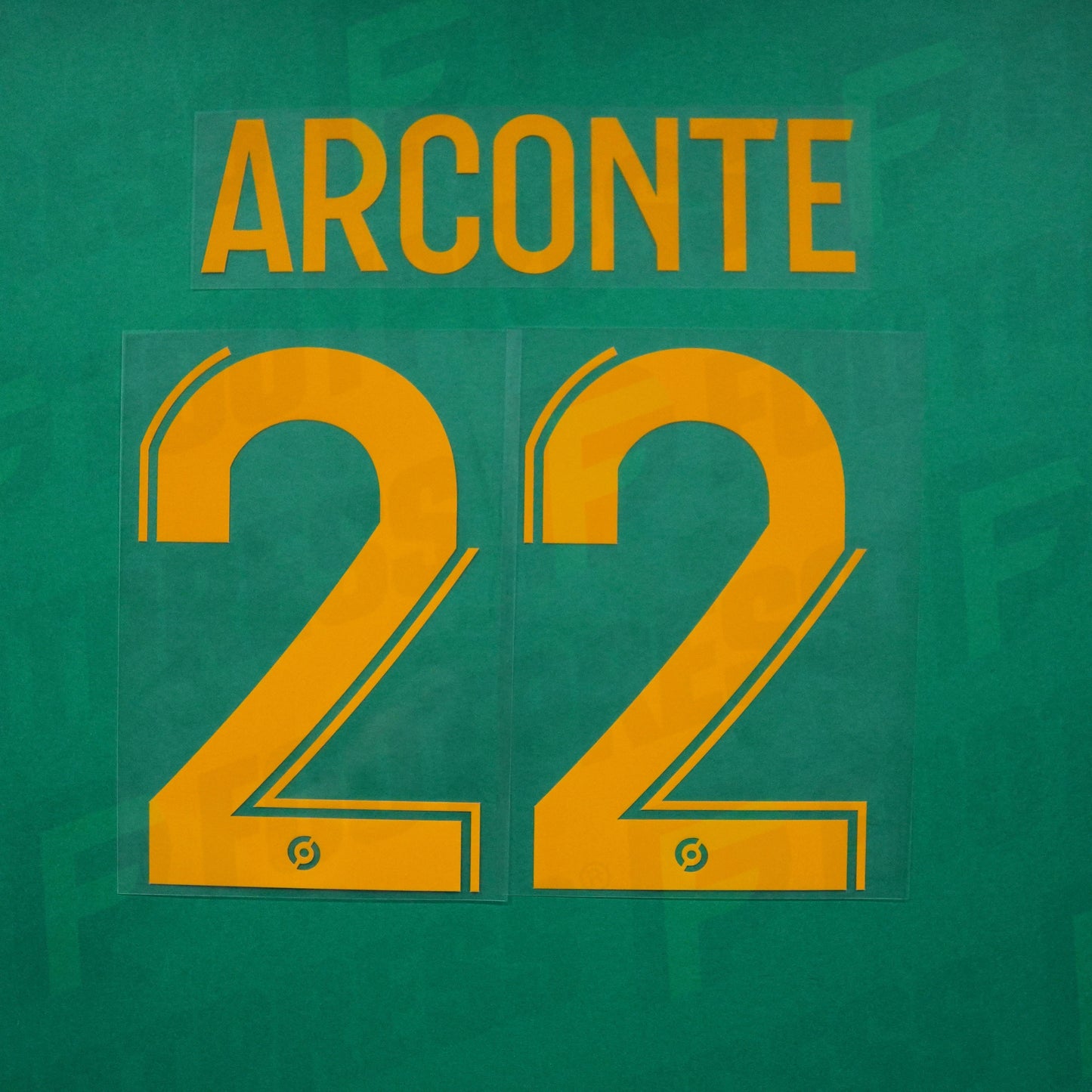 Flocage Officiel - Rodez AF, Arconte, 2023/2024, Away, Jaune Orangé