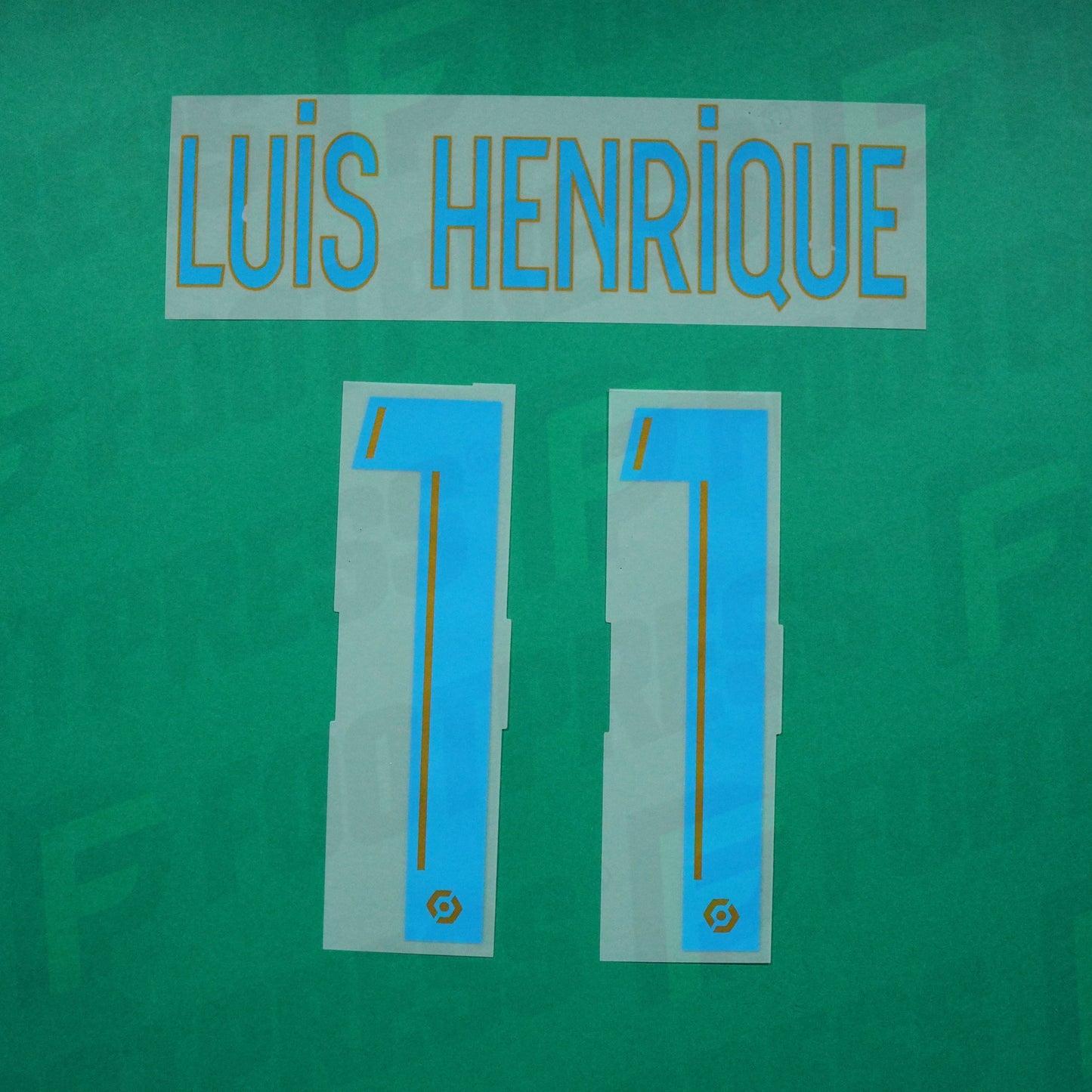 Flocage Officiel - Olympique de Marseille, Luis Henrique, 2020/2021, Home, Bleu/Doré