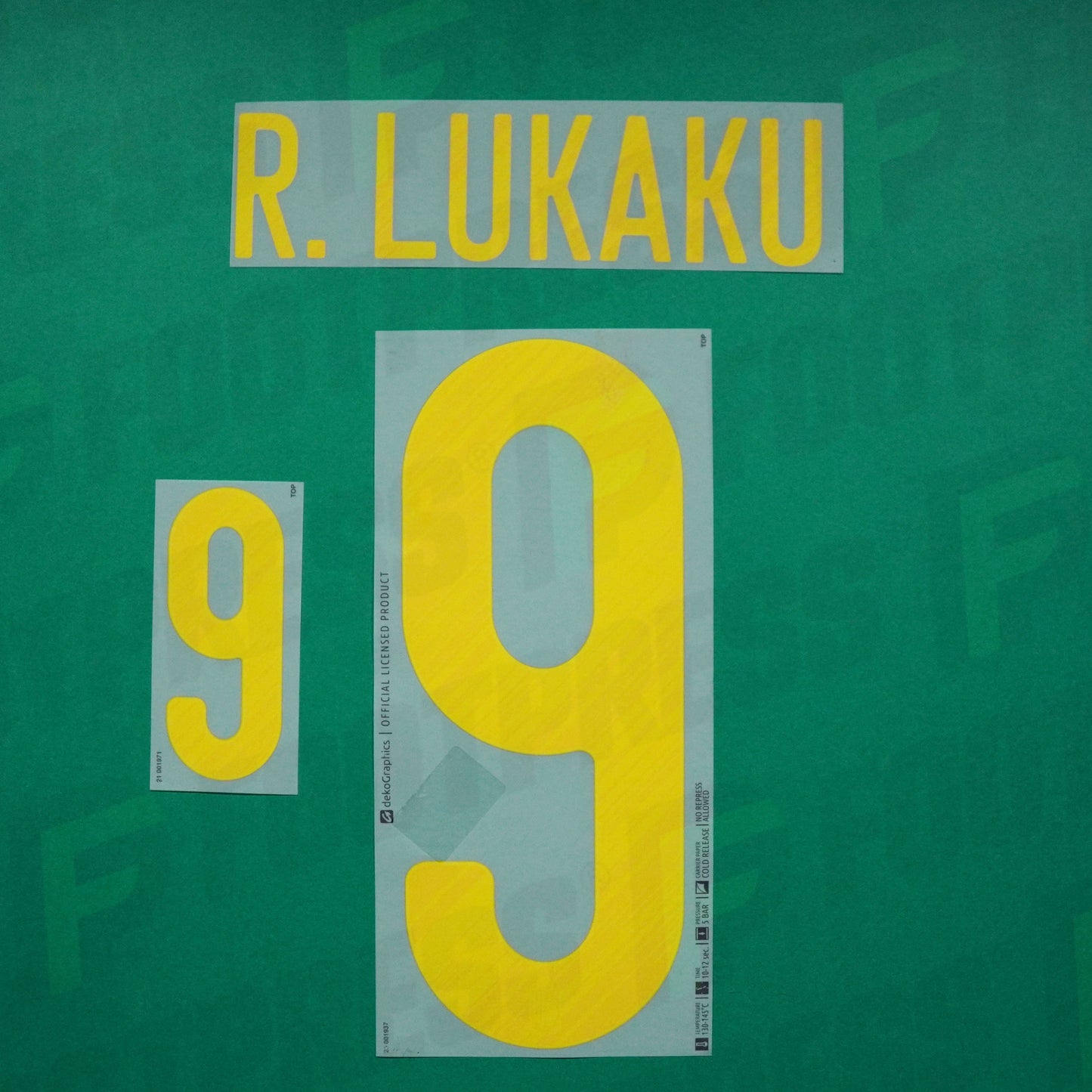 Flocage Officiel - Belgique, Lukaku, 2020, Home, Jaune