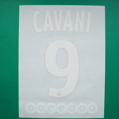 Flocage Officiel - Paris Saint- Germain, Cavani, 2016/2017, Home, Blanc/Rouge