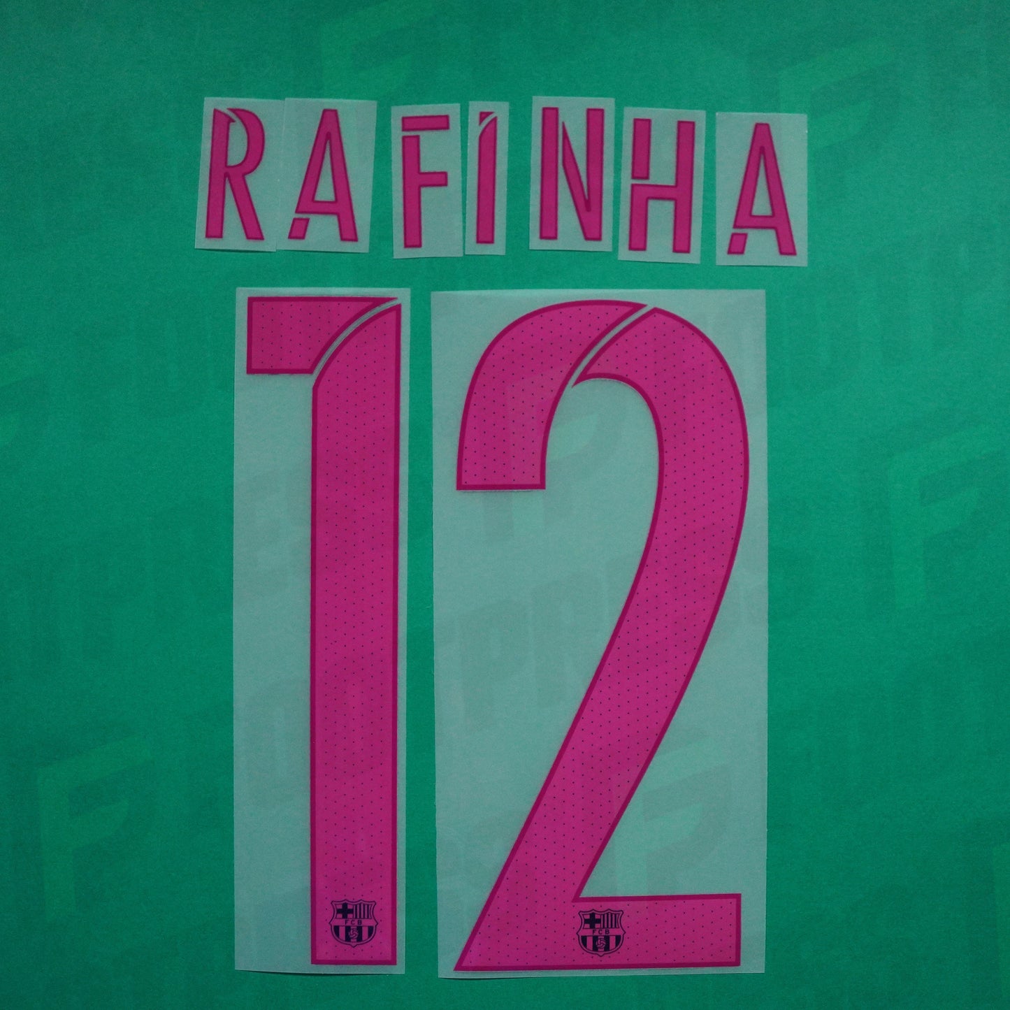 Flocage Officiel - FC Barcelone, Rafinha, 2016/2017, Away, Rose