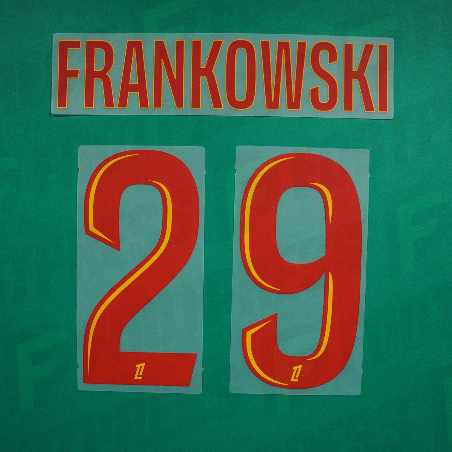 Flocage Officiel - RC Lens, Frankowski, 2024/2025, Home, Rouge / Jaune