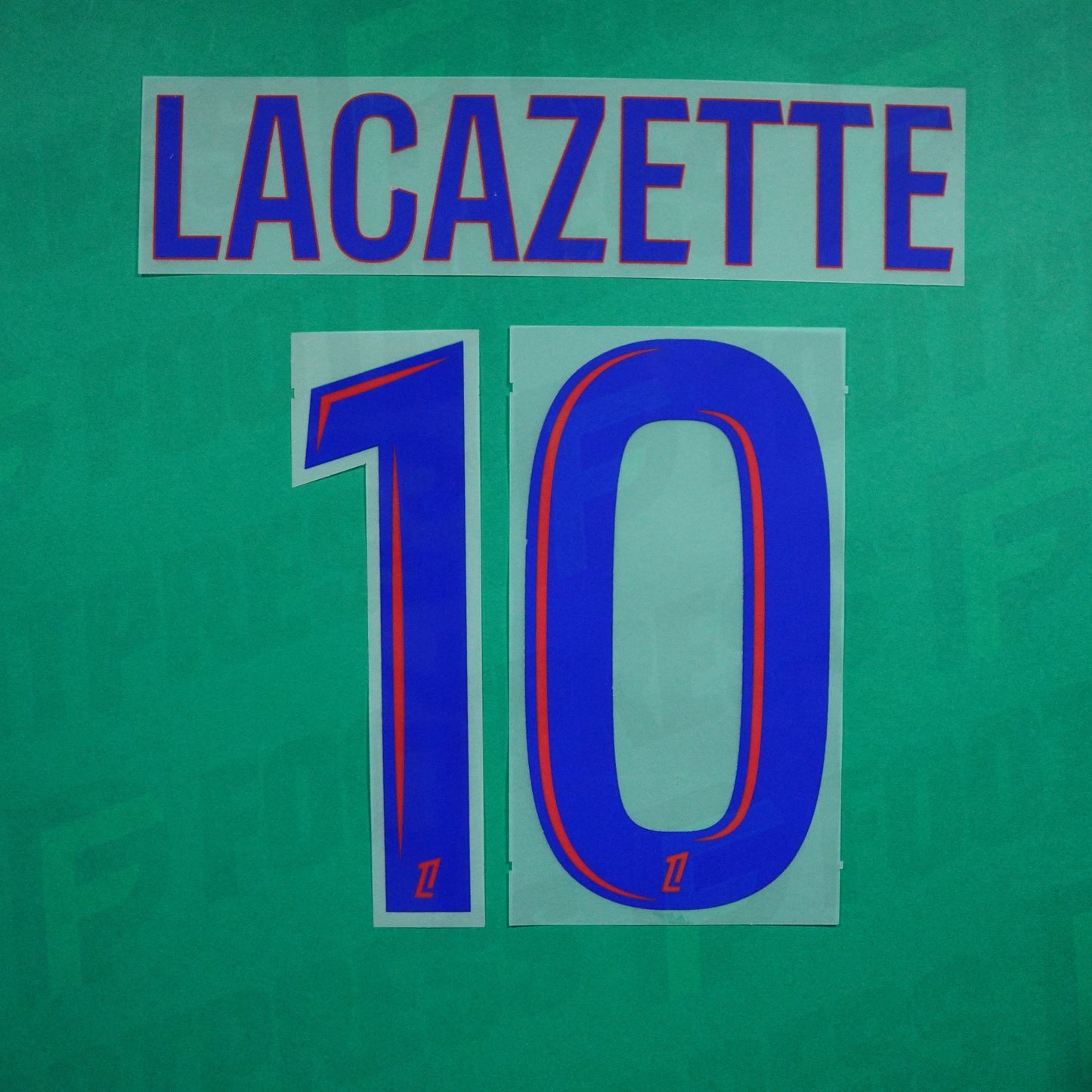 Flocage Officiel - Olympique Lyonnais, Lacazette, 2024/2025, Home, Bleu / Rouge