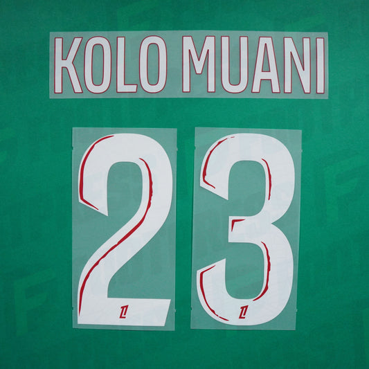 Flocage Officiel - Paris Saint-Germain, Kolo Muani, 2024/2025, Home, Blanc/Rouge