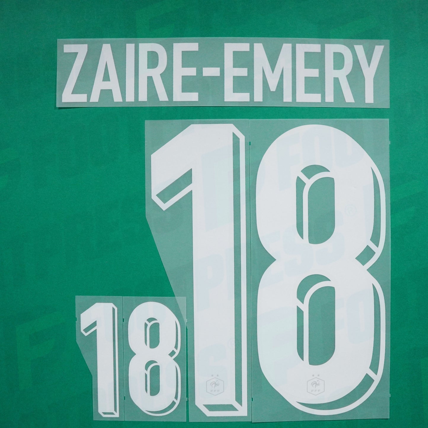 Flocage Officiel - France, Zaïre-Emery, 2024, Home, Blanc