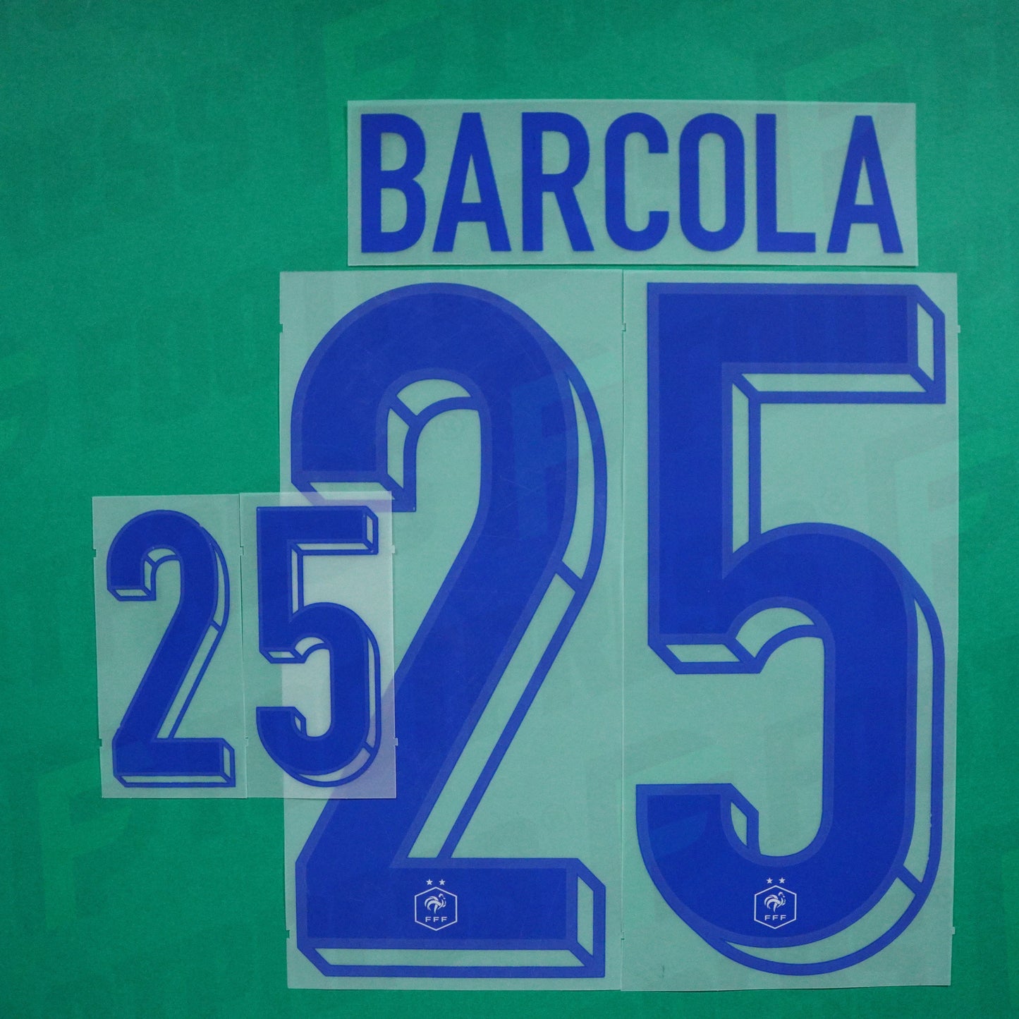 Flocage Officiel - France, Barcola, 2024, Away, Bleu