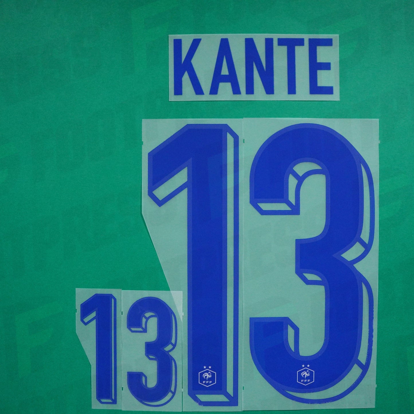 Flocage Officiel - France, Kanté, 2024, Away, Bleu